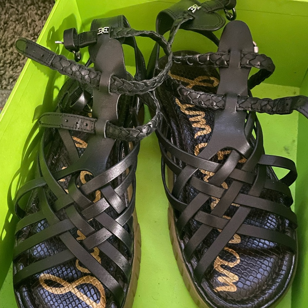 Sam edelman gladiator womens sandals black 8.5
